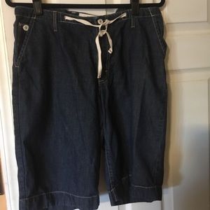 Merona tie waist denim shorts